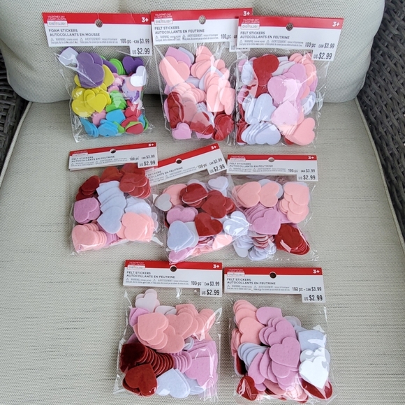 NWT VALENTINE FELT STICKERS - Picture 2 of 3